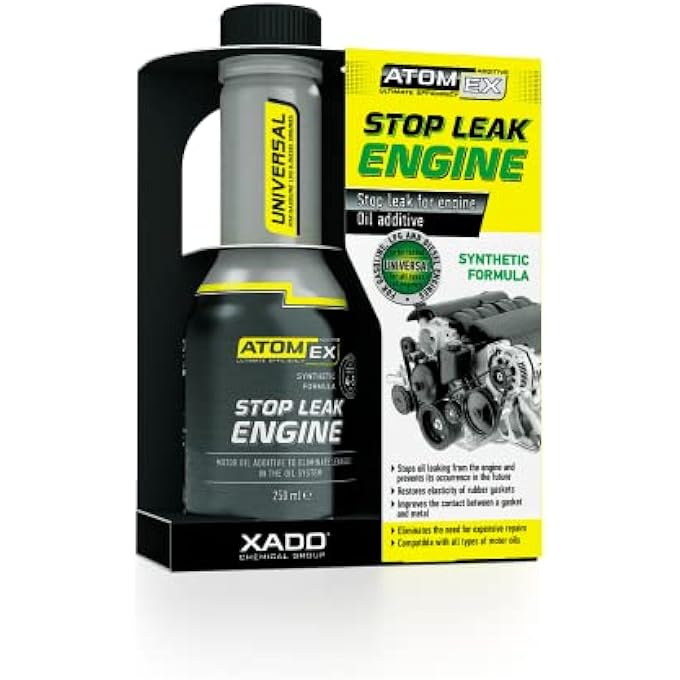 Xado ATOMEX STOP LEAK ENGINE OIL ADDITIVE SEALER (BOTTLE, 250 ML) - REPAIR GASKETS & SEALS TREATMENT - Image 1